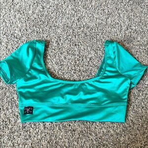Teal Crop Top